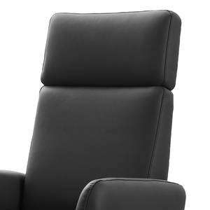 Fauteuil relax Bosville Cuir véritable - Cuir Pua: Noir - Fonction relaxation - Réglage électrique : 2 moteurs avec batterie