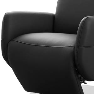 Fauteuil relax Bosville Cuir véritable - Cuir Pua: Noir - Fonction relaxation - Réglage électrique : 2 moteurs avec batterie