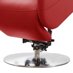 Fauteuil relax Bosville Cuir véritable - Cuir Pua: Rouge - Fonction relaxation - Avec aide au redressement - Réglage électrique : 2 moteurs avec batterie