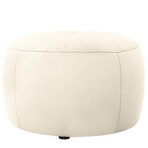 Polsterhocker Monteux Echtleder - Echtleder Pua: Creme - 63 x 63 cm