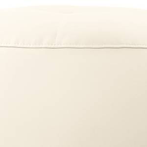 Polsterhocker Monteux Echtleder - Echtleder Pua: Creme - 63 x 63 cm