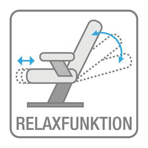 Relaxfauteuil Bosville echt leer - Leer Pua: Donkerbruin - Relaxfunctie - Handmatig verstelling