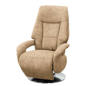 Fauteuil relax Givors Microfibre - Microfibre Priya: Beige - Fonction relaxation