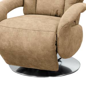 Fauteuil relax Givors Microfibre - Microfibre Priya: Beige - Fonction relaxation