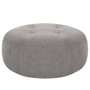 Pouf Montfort Chenille - Tissu Chenille Alix: Gris clair