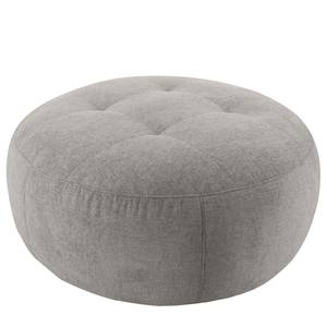 Pouf Montfort Chenille - Tissu Chenille Alix: Gris clair