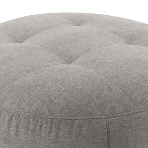 Pouf Montfort Chenille - Tissu Chenille Alix: Gris clair