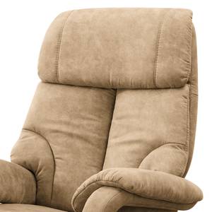 Fauteuil relax Foulbec Microfibre - Microfibre Priya: Beige - Fonction relaxation