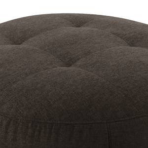 Pouf Montfort Chenille - Tissu Chenille Alix: Espresso