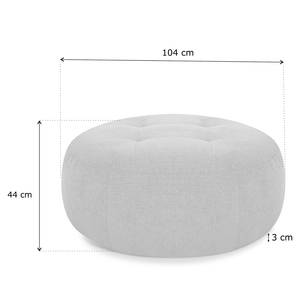 Pouf Montfort Chenille - Tissu Chenille Alix: Espresso