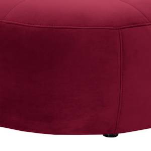 Gestoffeerde Hocker Monteux fluweel - Velours Ravi: Aubergine - 104 x 104 cm