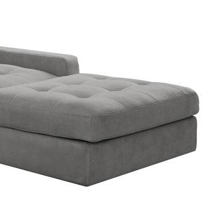 Ecksofa Montfort Chenille - Chenille Alix: Grau - Breite: 263 cm - Longchair davorstehend rechts