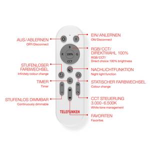 Plafonnier Frame II Polycarbonate / Fer - 1 ampoule