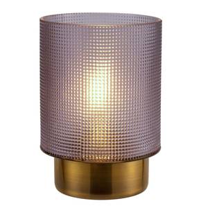 LED-tafellamp Pure Glamour transparant glas/messing - 1 lichtbron