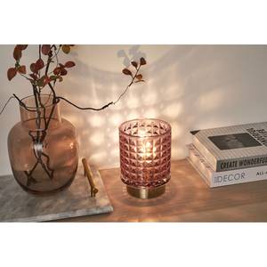 LED-tafellamp Cute Glamour transparant glas/messing - 1 lichtbron