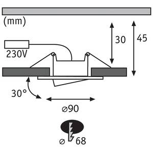 LED-Einbauleuchte Calla IV Acrylglas - 10-flammig