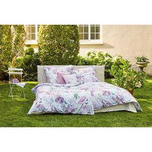 Parure de lit Hannah Satin brillant - Mauve - 135 x 200 cm + oreiller 80 x 80 cm