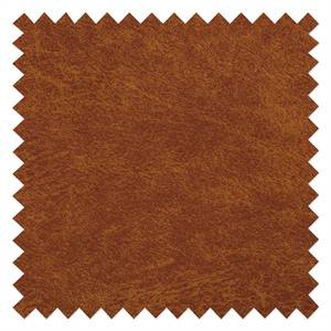 Ecksofa FORT DODGE Antiklederlook - Microfaser Yaka: Cognac - Longchair davorstehend links - Mit Schlaffunktion