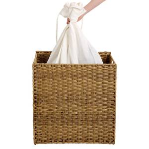 Panier à linge La Boisse Fer / Matière plastique - Beige - 57 x 61 cm