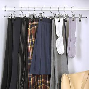 Cintres pantalon Barlieu (lot de 20) Fer / Chrome - Argenté - Largeur : 31 cm