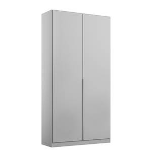 Armoire à portes battantes Alabama Gris - 91 x 210 cm - Premium - Sans portes miroir