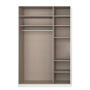 Drehtürenschrank Alabama Grau - 136 x 229 cm - Classic - Mit Spiegeltür/-en