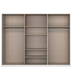 Drehtürenschrank Alabama Hochglanz Weiß / Grau - 271 x 210 cm - Classic - Ohne Spiegeltür/-en