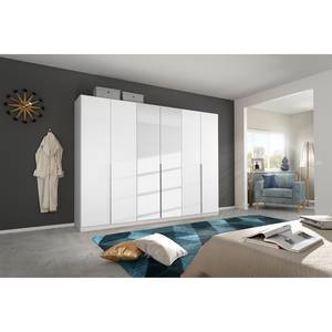 Draaideurkast Alabama Hoogglans wit/grijs - 271 x 210 cm - Premium - Met spiegeldeuren