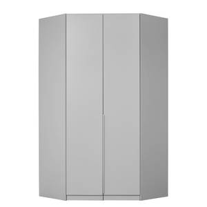 Armoire d’angle Alabama I Gris - Hauteur : 210 cm - Sans portes miroir