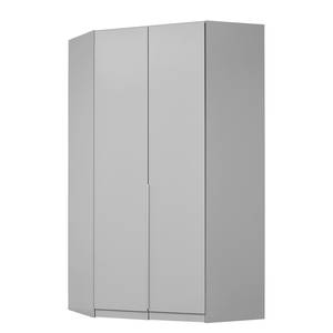 Armoire d’angle Alabama I Gris - Hauteur : 210 cm - Sans portes miroir