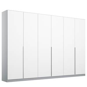 Drehtürenschrank Alabama Alpinweiß / Grau - 271 x 229 cm - Basic - Ohne Spiegeltür/-en