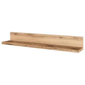 Ensemble meubles TV Bellano I (4 élém.) Placage en bois véritable - Blanc mat / Planches de chêne - Alignement à gauche - Sans éclairage