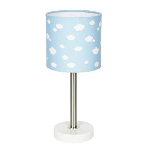 Lampe Wolke 7 Coton / Acier inoxydable - 1 ampoule - Bleu layette