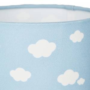 Lampe Wolke 7 Coton / Acier inoxydable - 1 ampoule - Bleu layette