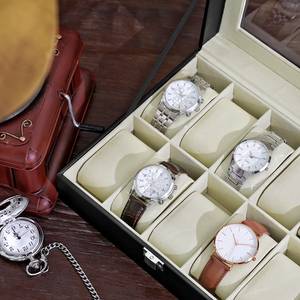Uhrenbox Bouisse I Kunststoff / Samt - Schwarz
