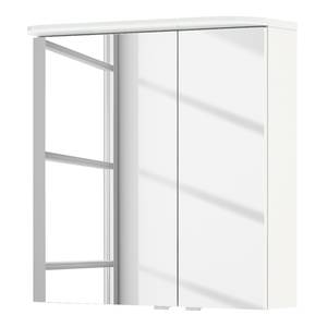 Spiegelschrank Balto Inklusive Beleuchtung - Weiß - Breite: 70 cm