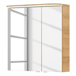 Spiegelschrank Balto Inklusive Beleuchtung - Eiche Riviera Dekor - Breite: 70 cm