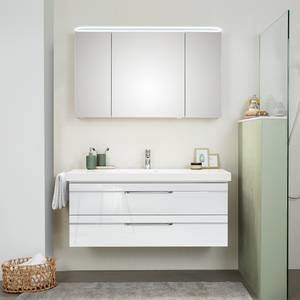 Spiegelschrank Balto Inklusive Beleuchtung - Weiß - Breite: 120 cm