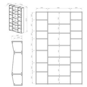 Étagère Maze I Gris sable