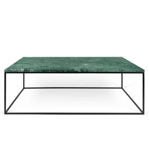 Salontafel Gleam I marmer/metaal - Groen/zwart - Breedte: 120 cm