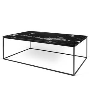 Table basse Gleam I Marbre / Métal - Noir - Largeur : 120 cm