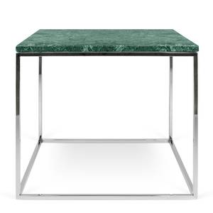 Table basse Gleam II Marbre / Métal - Vert / Chrome