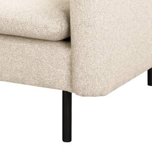 Fauteuil La Motte Tissu - Tissu Sogol: Gravier - Sans repose-pieds