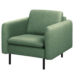 Fauteuil La Motte Tissu - Tissu Sogol: Vert - Avec repose-pieds