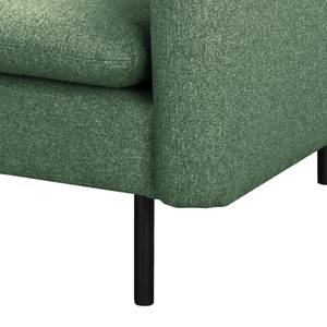 Fauteuil La Motte Tissu - Tissu Sogol: Vert - Avec repose-pieds