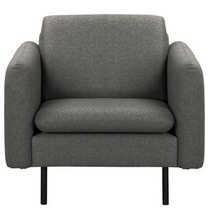 Fauteuil La Motte Tissu - Tissu Sogol: Gris foncé - Sans repose-pieds