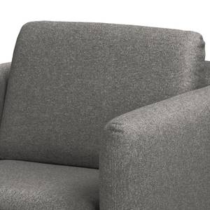 Fauteuil La Motte Tissu - Tissu Sogol: Gris foncé - Sans repose-pieds