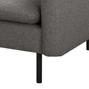 Fauteuil La Motte Tissu - Tissu Sogol: Gris foncé - Sans repose-pieds