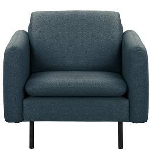 Fauteuil La Motte Tissu - Tissu Sogol: Bleu foncé - Sans repose-pieds