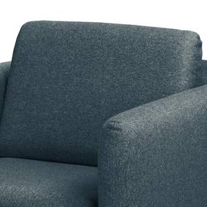 Fauteuil La Motte geweven stof - Geweven stof Sogol: Donkerblauw	 - Zonder hocker